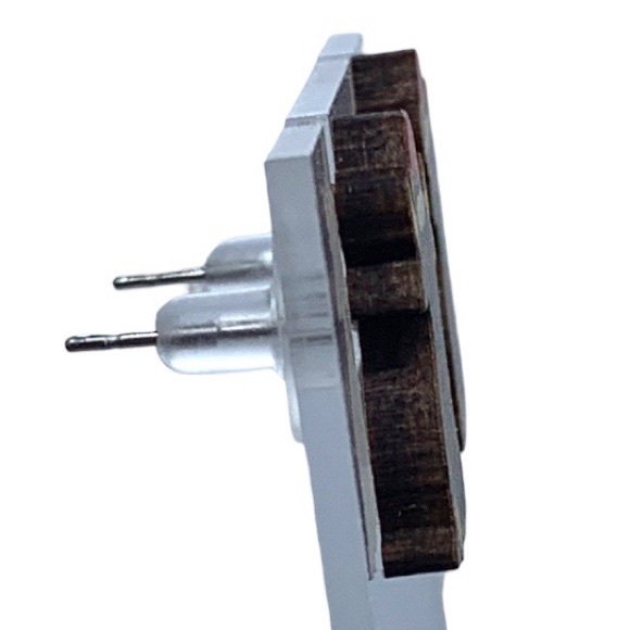 Western Style Long Haired Bull/Cow Christmas Stud Earrings - Picture 3 of 3